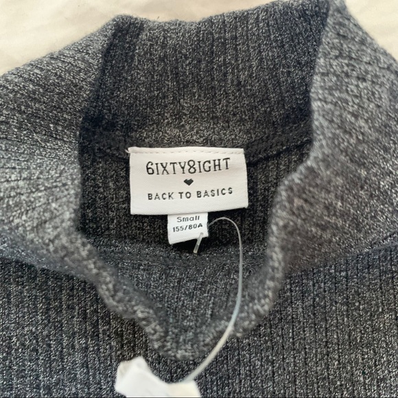 2 for $20 6ixty8ight mock neck ribbed crop top - Picture 3 of 6